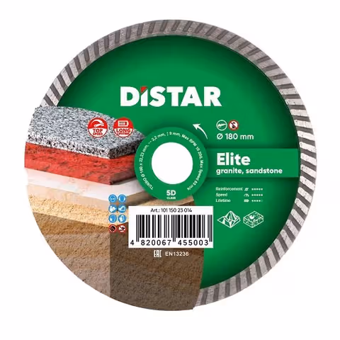 Круг алмазний Distar TURBO Elite 180x22,2 граніт
