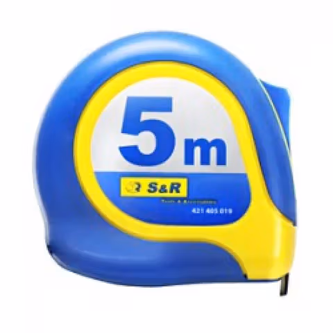 Рулетка S & R 5 м Mustang ABS корпус
