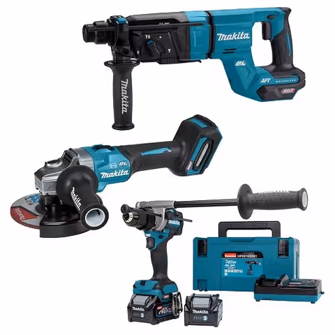 Набір акумуляторного інструменту MAKITA HP001GD201+HR007GZ+GA035GZ