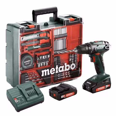 Дриль-шуруповерт акумуляторний Metabo BS 18 Set