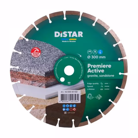 Круг алмазний сегментний Distar PREMIER ACTIVE 300x25,4 мм граніт