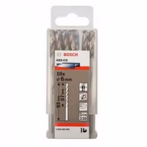 Сверло Bosch HSS-Со 6x93 мм. 10 шт.