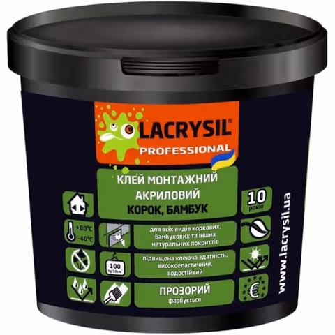 Клей для корка та бамбуку Lacrysil 4,5 кг