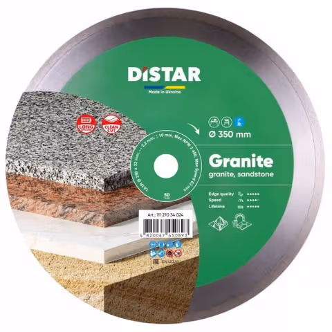 Диск алмазний відрізний Distar Granite 350x32 мм