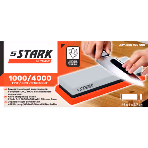 Брусок точильний двосторонній STARK 1000/4000