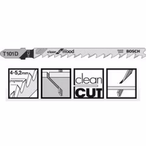 Пильное полотно Bosch Clean for Wood T 101 D 1шт