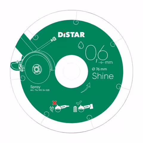 Круг алмазний Distar Shine керамограніт 76x10x0,6 мм