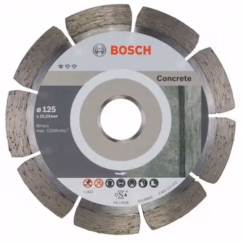 Диск алмазний BOSCH Prof Concrete 125 х 22,23 мм