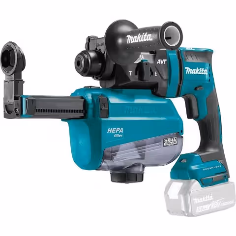 Перфоратор акумуляторний Makita DHR182ZWJ SDS-PLUS LXT з системою видалення пилу (без акумулятора)