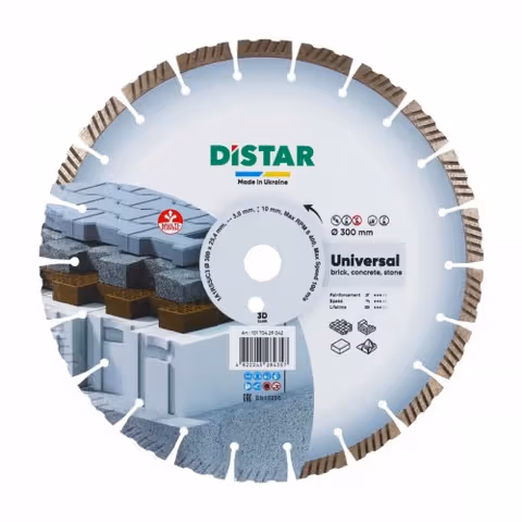 Круг алмазний Distar Universal 1A1RSS 300x3x25,4 мм