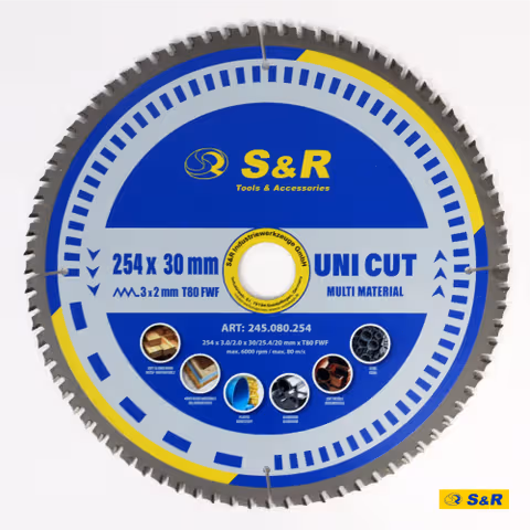 Диск пиляльний універсальний S&R UniCut Meister FWF 254х30х3 мм
