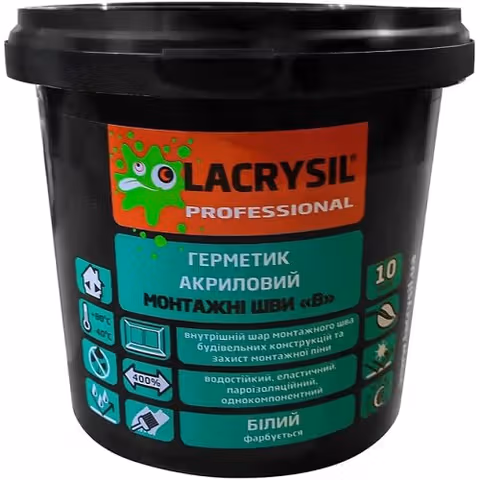 Герметик для монтажних швів В LACRYSIL 1,2 кг