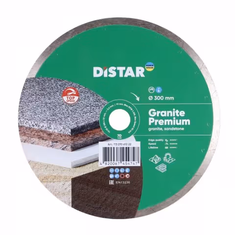Диск алмазний відрізний Distar Granite Premium 300x32 мм