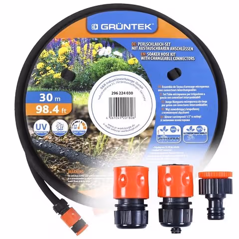 Шланг капиллярный GRUNTEK 296224030 1/2" 30 м в комплекте с коннекторами