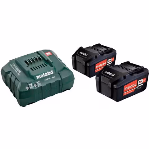 Комплект Metabo CAS 2 аккумулятора 18В 4,0Ач + зарядное ASC 55 12-36В