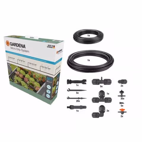 Комплект для поливу Gardena Micro-Drip-System Raised Bed Set для високих грядок на 35 рослин