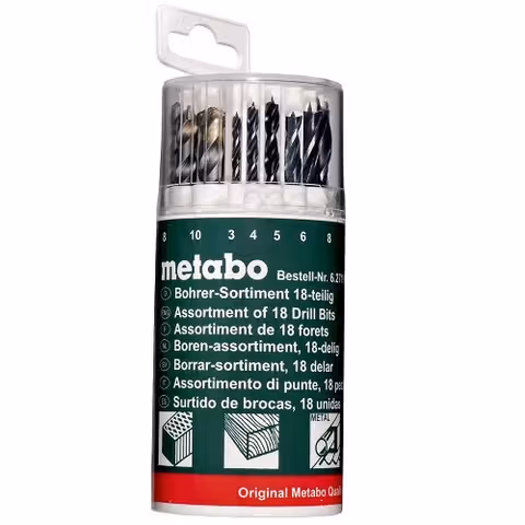 Набор сверл универсальный Metabo 18 шт.
