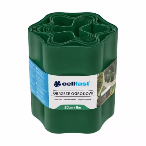 Бордюр газонный волнистый Cellfast 20см х9 м зеленый
