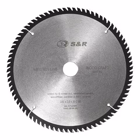 Диск пильный S&R Meister Wood Craft 250х30х2,6 мм 80 зуб