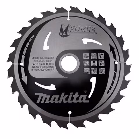 Диск пильный по древесине MAKITA MForce 230x30 мм 24 зуба