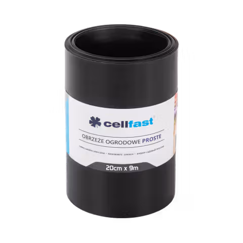 Бордюр газонный прямой Cellfast 20см х9 м черный