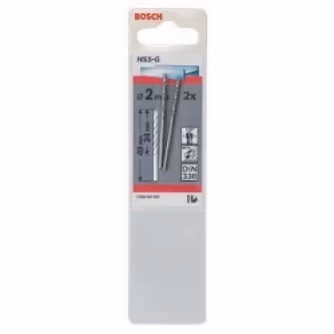 Сверло по металлу Bosch HSS-G 2x49 мм. 2 шт.