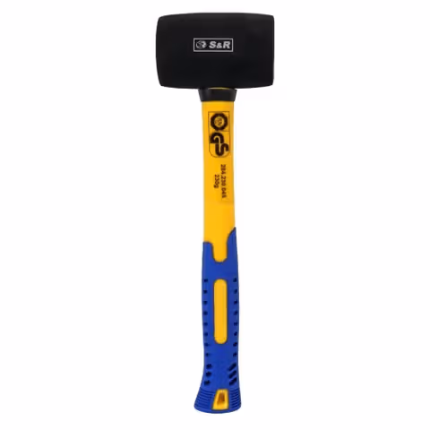 Молоток резиновый S&R 45ммх230г черный