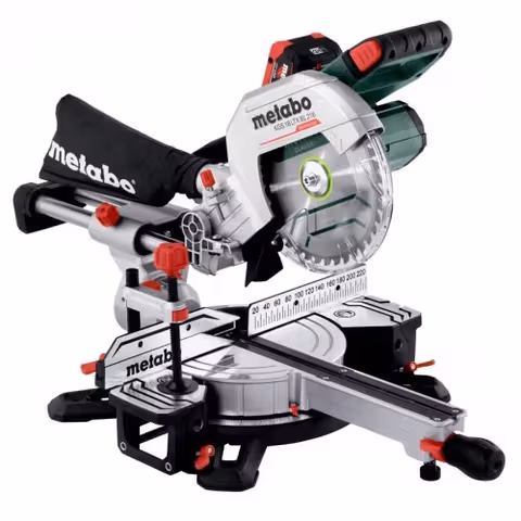 Пила торцювальна акумуляторна Metabo KGS 18 LTX BL 216 8 А/год ASC 145