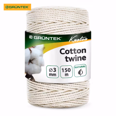Шпагат коттоновий Gruntek Cotton twine 3 мм150 м