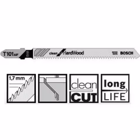 Пильное полотно Bosch Clean for Hard Wood T 101 AIF 5шт