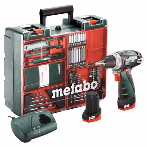 Дриль-шуруповерт акумуляторний Metabo PowerMaxx BS Basic Set