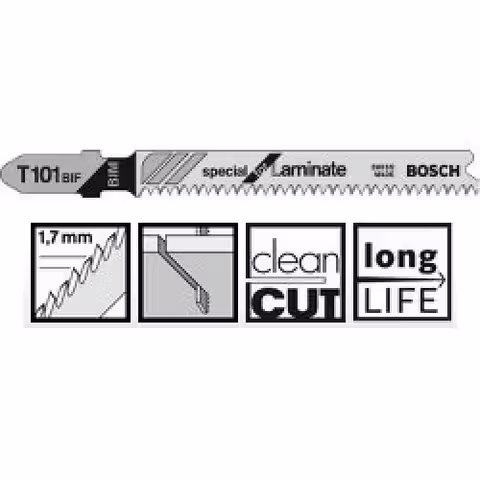Пильное полотно Bosch Special for Laminate T 101 BIF 5шт
