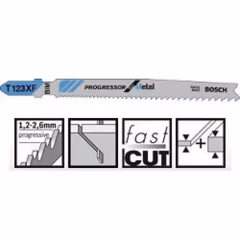 Пиляльне полотно Bosch Progressor for Metal T 123 XF 5шт